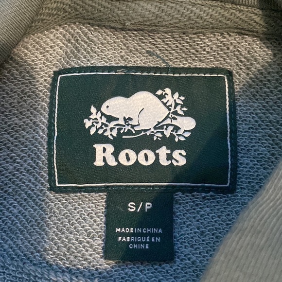 Roots sage green lightly worn hoodie - Picture 4 of 6
